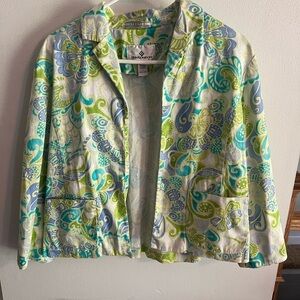 Erin London floral lightweight jacket